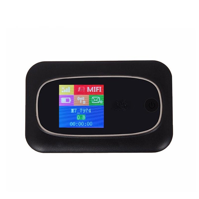 WiFi Device: Black 2000mAh Battery 150Mbps Transmission Rate - Stable Signal Portable 4G LTE Device for On-the-Go Internet, Multi-Device Connection - Image 1