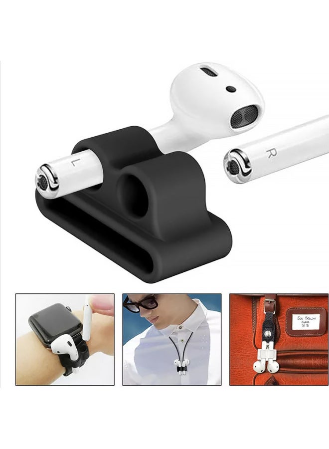 Suitable For Apple Strap Storage AirpodsPro2 Headset Anti-lost Silicone Case Watch Strap Silicone Seat Accessories-Color:496C Powder-Model:Wireless Headset Strap Buckle Universal  - Image 5