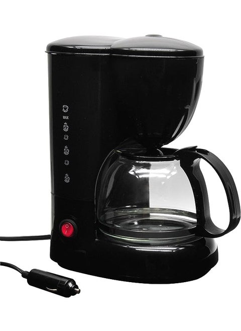 RPSC785 12-Volt Coffee Maker with Glass Carafe Reusable Filter 20oz Capacity, Black