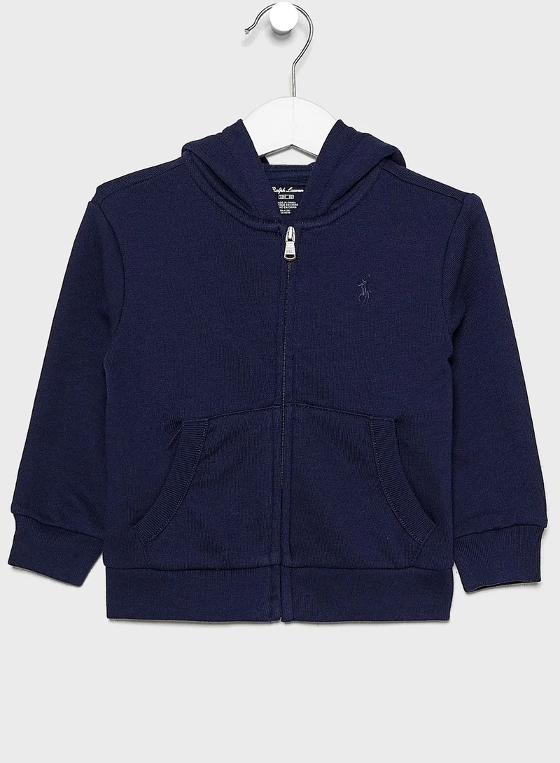 POLO RALPH LAUREN Infant Pocket Detail Hoodie + Sweatpants Set