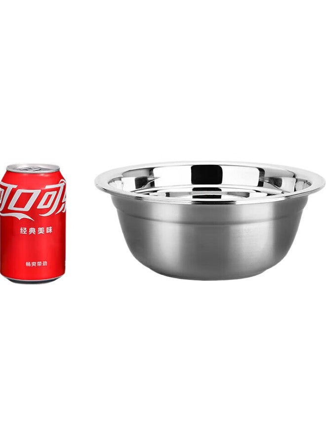 MAX COOK Meichun (Maxcook) Thick 304 Stainless Steel Soup Pot 24Cm, Vegetable Washing Bowl, Seasoning Bowl, And Dough Mixing Bowl Mcwatp24, Widened And Deepened - Image 1