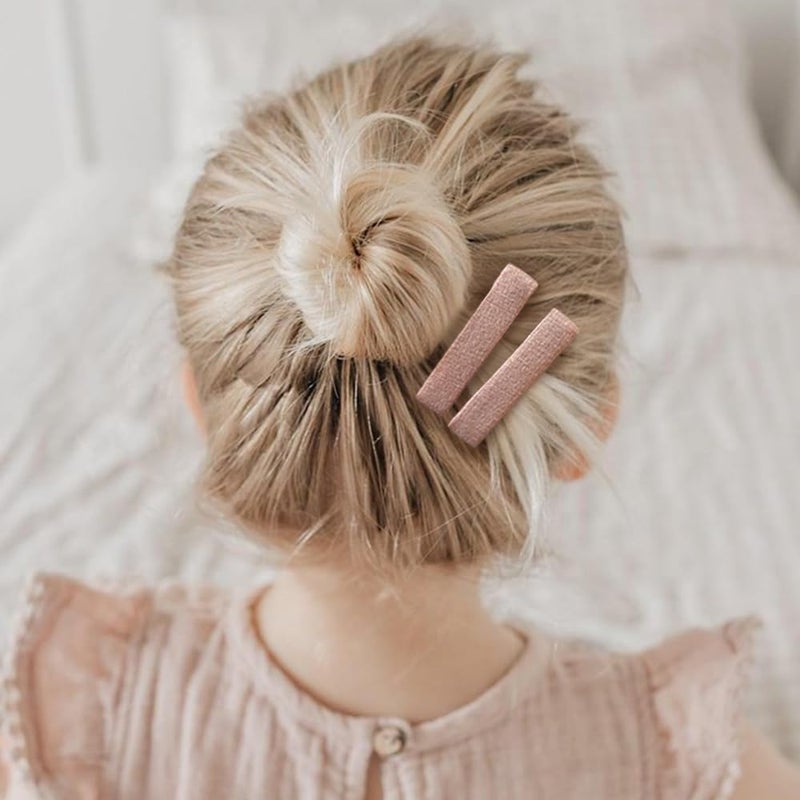 Cherssy Hair Clips for Baby Girls' Fine Hair, 20Pcs Solid Colors Fully Lined Alligator Clips for Toddlers Kids School Age Girls, Handmade Hair Accessories and Barrettes - Image 3