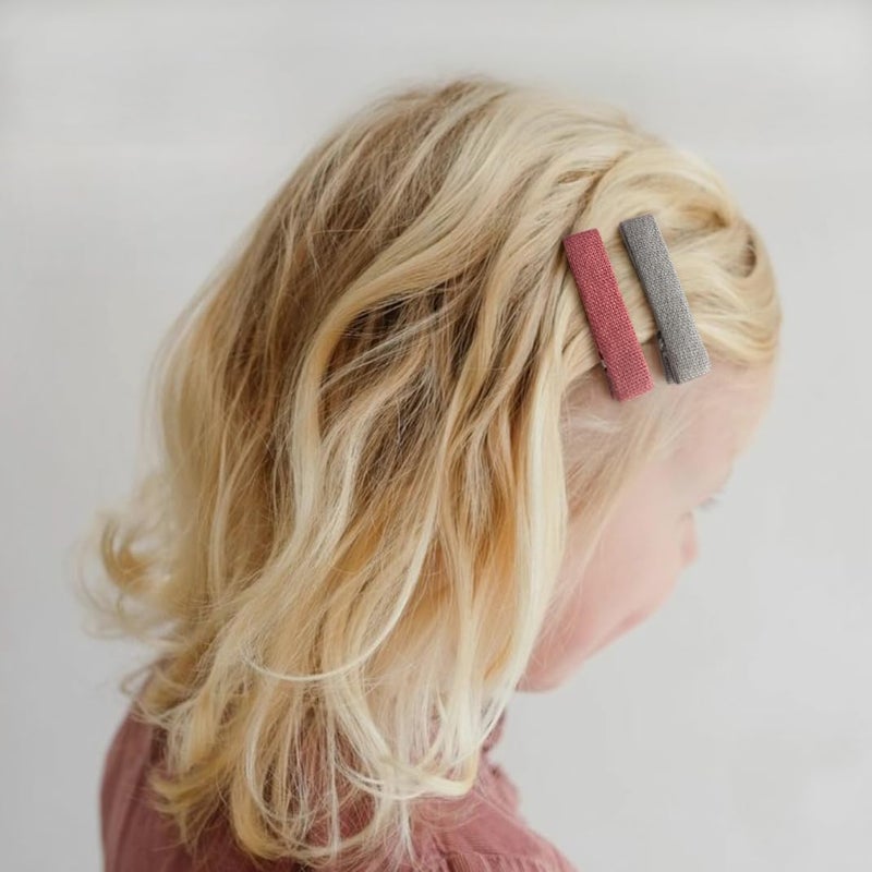 Cherssy Hair Clips for Baby Girls' Fine Hair, 20Pcs Solid Colors Fully Lined Alligator Clips for Toddlers Kids School Age Girls, Handmade Hair Accessories and Barrettes - Image 2