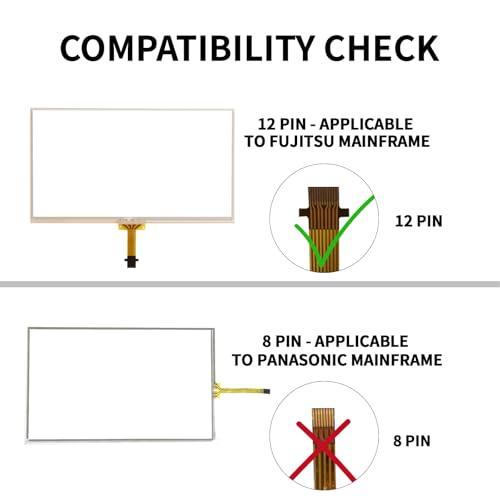 RESNAVSCREN 6.1" 8 Pin Touch Screen Digitizer Replacement for Toyota Camry Corolla Prius 2009-2014 Radio Screen, Touchscreen for LA061WQ1 TD02 OEM Navigation System Ultra-sensitive Display Glass Panel - Image 5