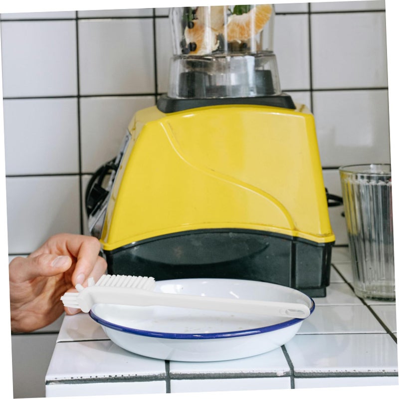 White Dish Scrubber Brush For Kitchen Dishes Fruits And Vegetables - Image 5