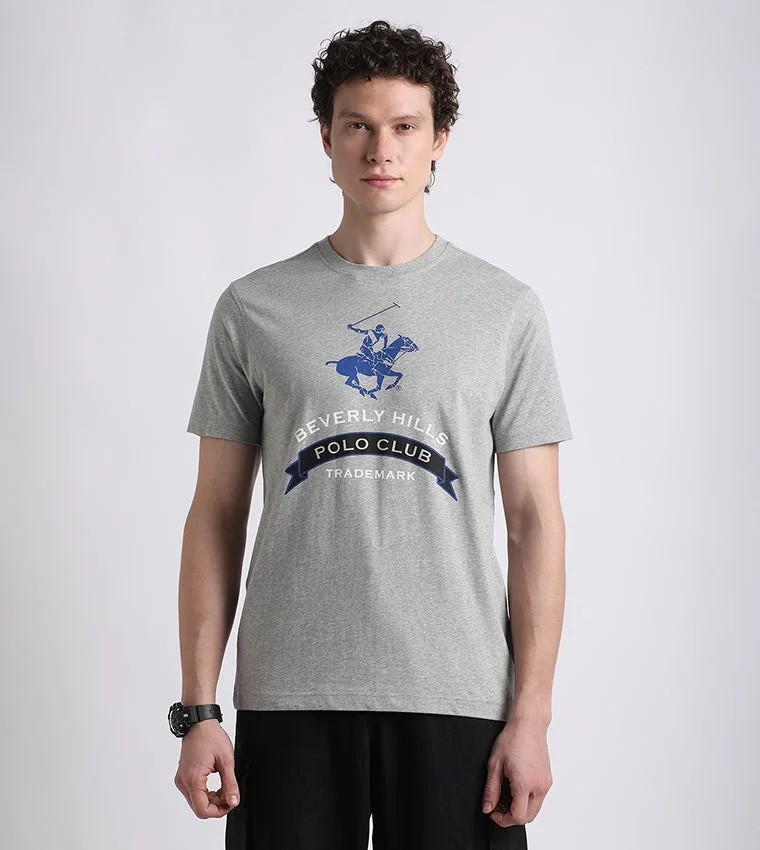 Beverly Hills Polo Club Logo Crew Neck Short Sleeves Men's T-Shirt