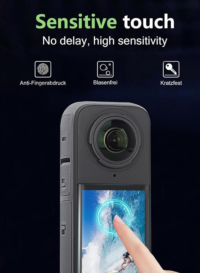 Tersely 【3 Pack】Screen Protector for Insta360 X5/X4 Ultra Clear PET Curved Film, Protective Film Accessories Compatible with Insta360 X5 2025/X4 2024 - Image 2