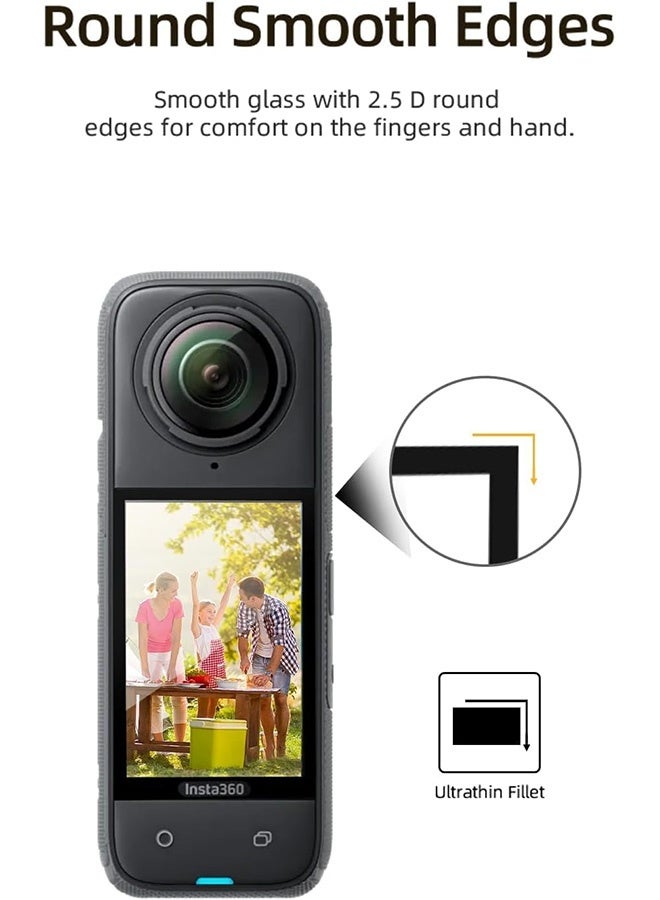 Tersely 【3 Pack】Screen Protector for Insta360 X5/X4 Ultra Clear PET Curved Film, Protective Film Accessories Compatible with Insta360 X5 2025/X4 2024 - Image 5