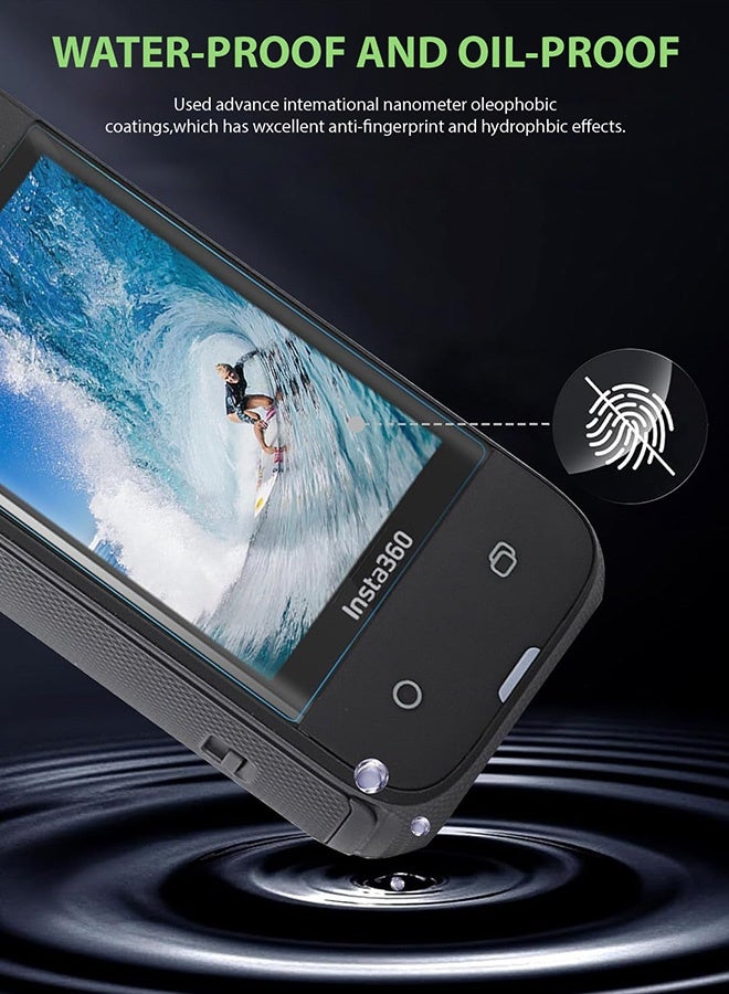 Tersely 【3 Pack】Screen Protector for Insta360 X5/X4 Ultra Clear PET Curved Film, Protective Film Accessories Compatible with Insta360 X5 2025/X4 2024 - Image 3