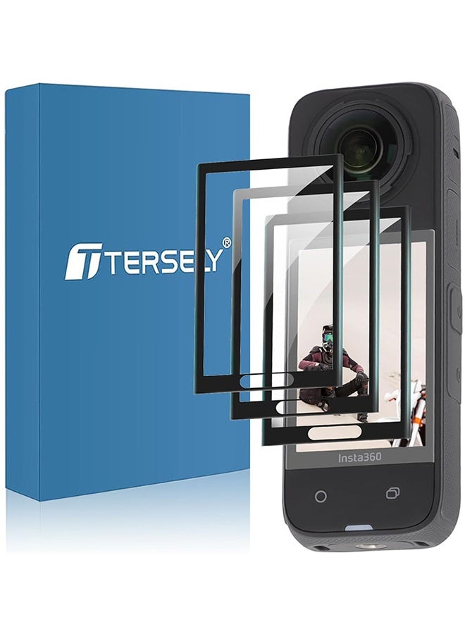 Tersely 【3 Pack】Screen Protector for Insta360 X5/X4 Ultra Clear PET Curved Film, Protective Film Accessories Compatible with Insta360 X5 2025/X4 2024 - Image 1