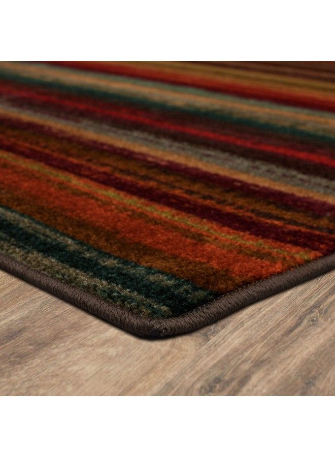 Mohawk Home Boho Stripe 2' X 8' Area Rug Multicolor Perfect For Living Room Dining Room Office - Image 4