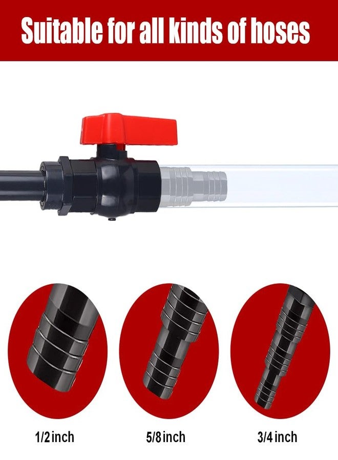 MiOYOOW Aquarium Water Changer, PVC Aquarium Water Filler Hanging Fish Tank Hook Filler with Flow Switch for 1/2“, 5/8”, 3/4” Hose - Image 3