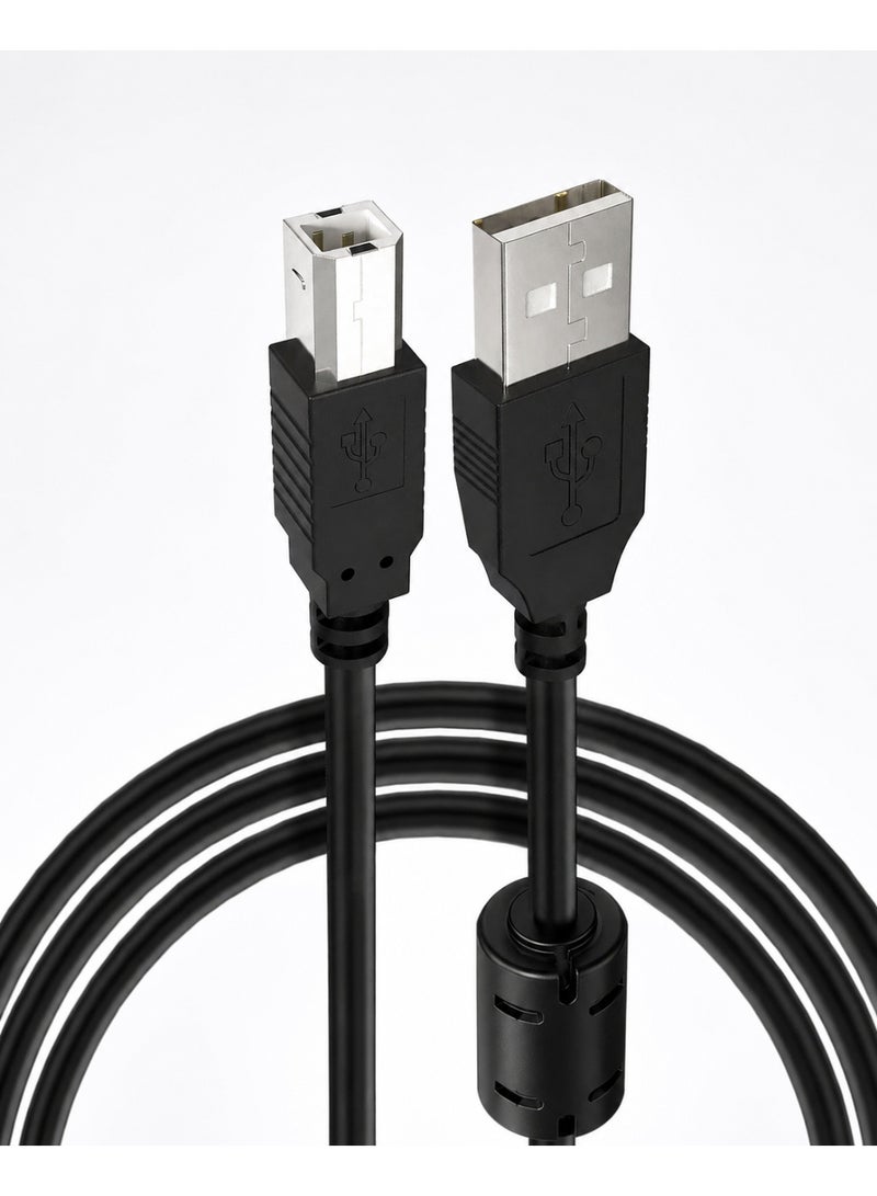 FUJISHKA 480Mbps USB Printer Cable for Printers and Scanners - 10m Black - Image 1