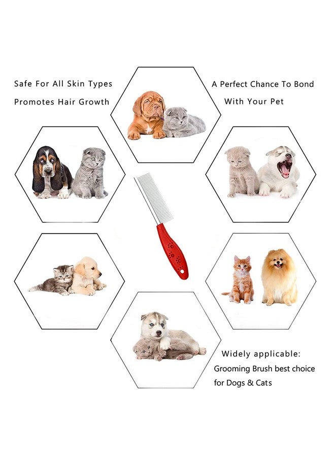 Pet Grooming Combo For Dogs And Cats | Nail Clipper/Cutter With Filer, True Touch Massaging Glove, Soothing/Bathing Glove, And Stainless Steel Paw Design Comb (Combo Of 4) - Image 4