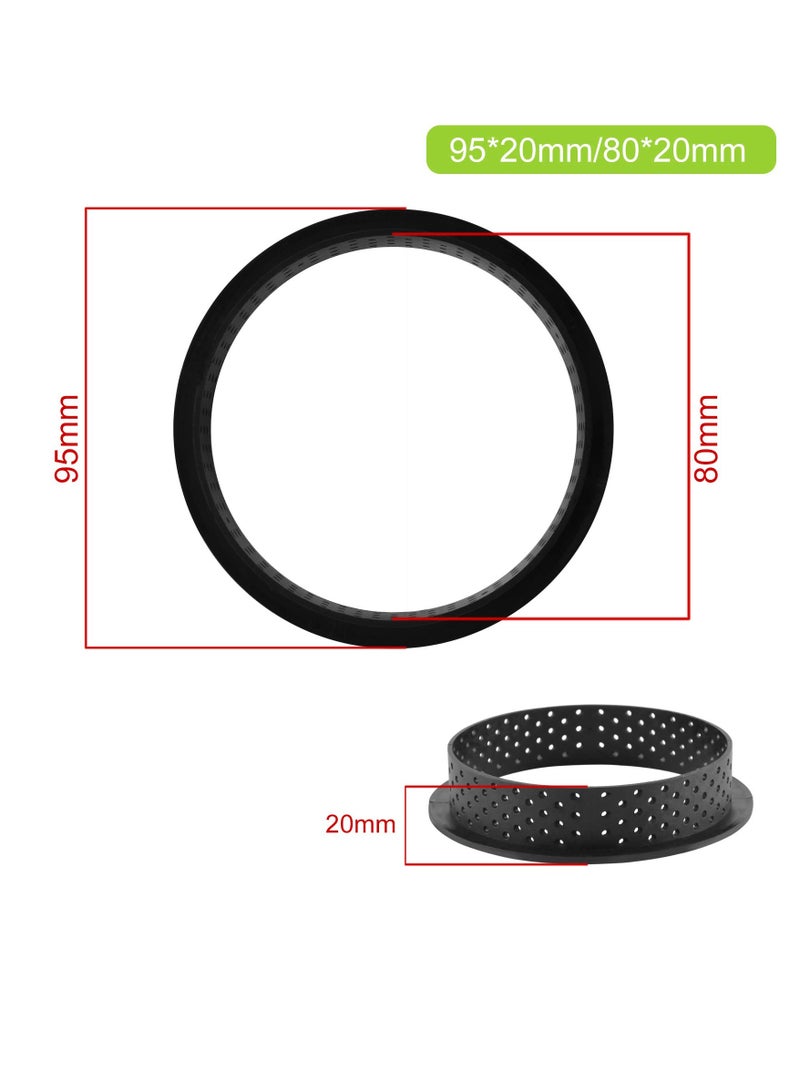Tart Ring Molds Set - 8 Pcs Cake Baking Tools, Round Cutters for Muffins, Mousse, and French Desserts - Perfect for Kitchen and Restaurant Baking.  - Image 5