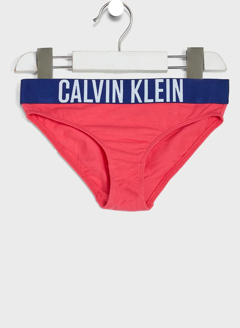 Calvin Klein Jeans 2 Pack Youth Logo Band Swim Bikini Bottoms