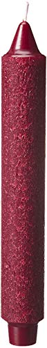 Root Candles Unscented Dinner Candles Premium Beeswax Blend Boxed Candle Set, 9-Inch, Garnet, 4-Count - Image 4
