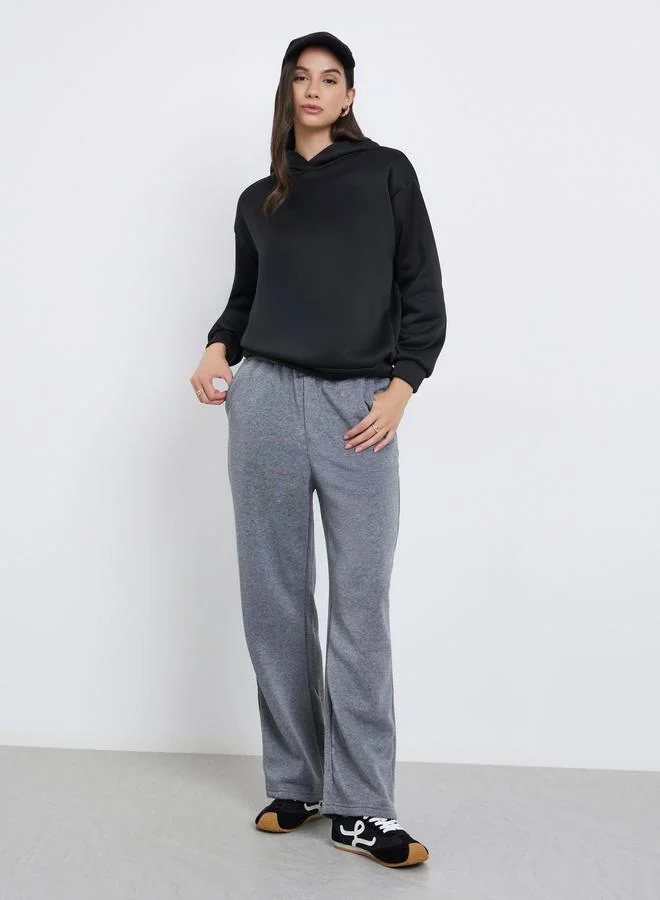 Take Two Take Two Women Grey Straight Fit Solid Joggers