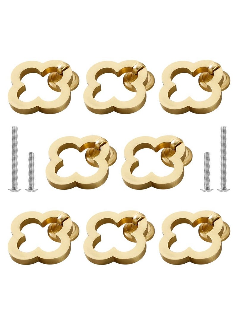 XiuWoo 10PCS 55mm Zinc Alloy Cupboard Knobs, Cabinet Drawer Knobs Set Durable Dresser with Screws Bathroom for Kitchen,Bathroom (10, Gold) - Image 1