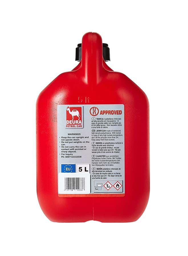 Deura Plastic Petrol Can 5L - Image 3