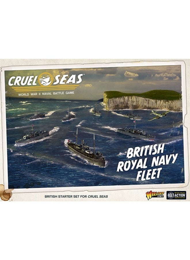 WARLORD GAMES Cruel Seas Warlord British Royal Fleet 1:300 WWII Naval Military Wargaming Plastic Model Kit 782611001 - Image 2