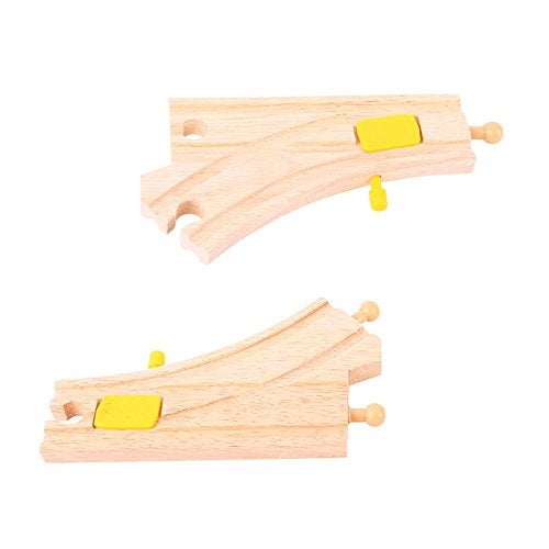 Bigjigs Rail Mechanical Switches (Pack of 2) - Other Major Wooden Rail Brands are Compatible - Image 5
