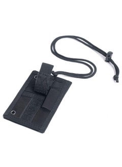 Tacticool Tactical Id Card Holder Detachable Hook & Loop Patch Badge Holder Adjustable 1000D Cordura Neck Lanyard Key Ring And Credit Card Organizer (Black)  - Image 5