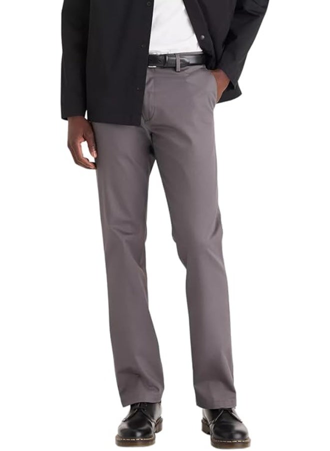 Dockers Mens Straight Fit Signature Lux Cotton Stretch Khaki Pant - Image 1