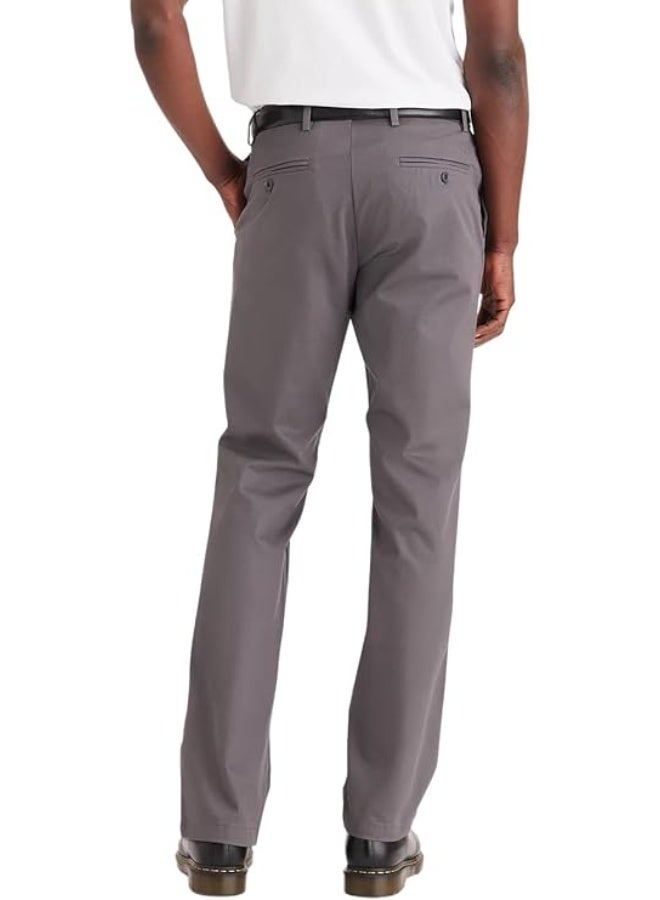 Dockers Mens Straight Fit Signature Lux Cotton Stretch Khaki Pant - Image 2