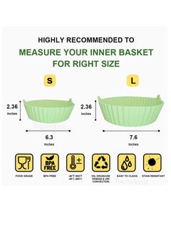 Excefore Air Fryer Silicone Baking Tray 7.6inch for 3 to 5 Qt Reusable Air Fryer Silicone liners, Round Air Fryer Silicone Basket for Air Fryer Easy Cleaning Silicone Pot  - Image 3