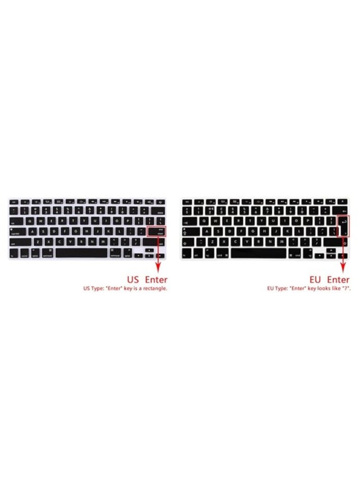 O Ozone Keyboard Skin For MacBook Pro 16 inch 13 inch M1 Silicone Keyboard Cover A2338 A2289 A2251 A2141 English UK/EU Layout - Solid Pink  - Image 3