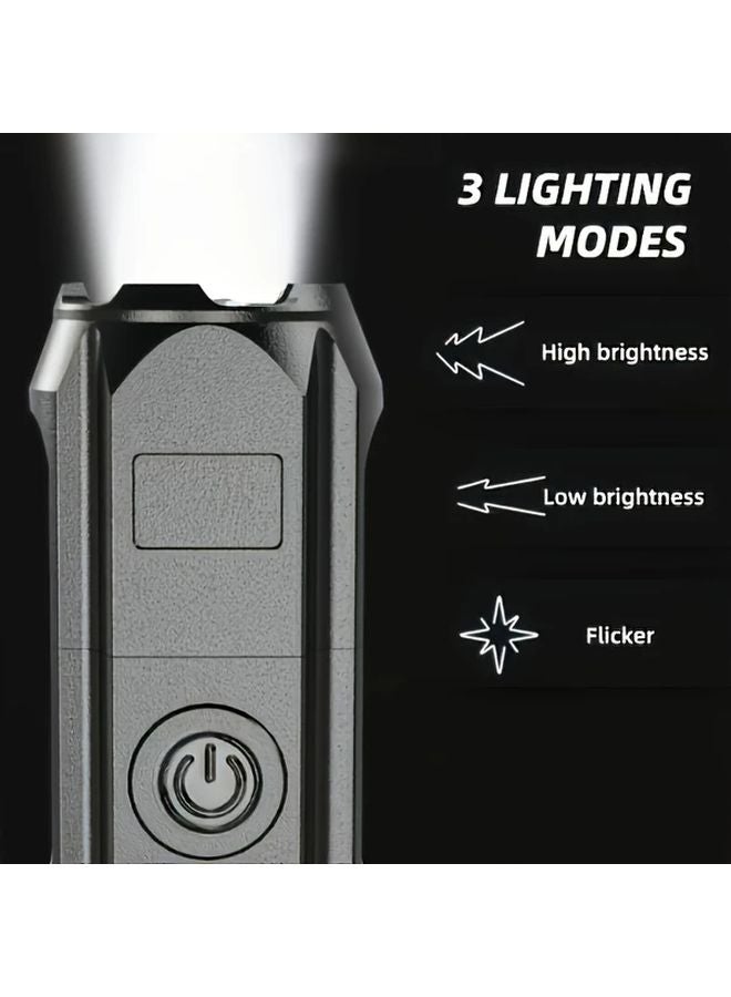 LiHangStar Rechargeable LED Flashlight Portable Adjustable Zoom 3 Modes USB Powered - Image 5
