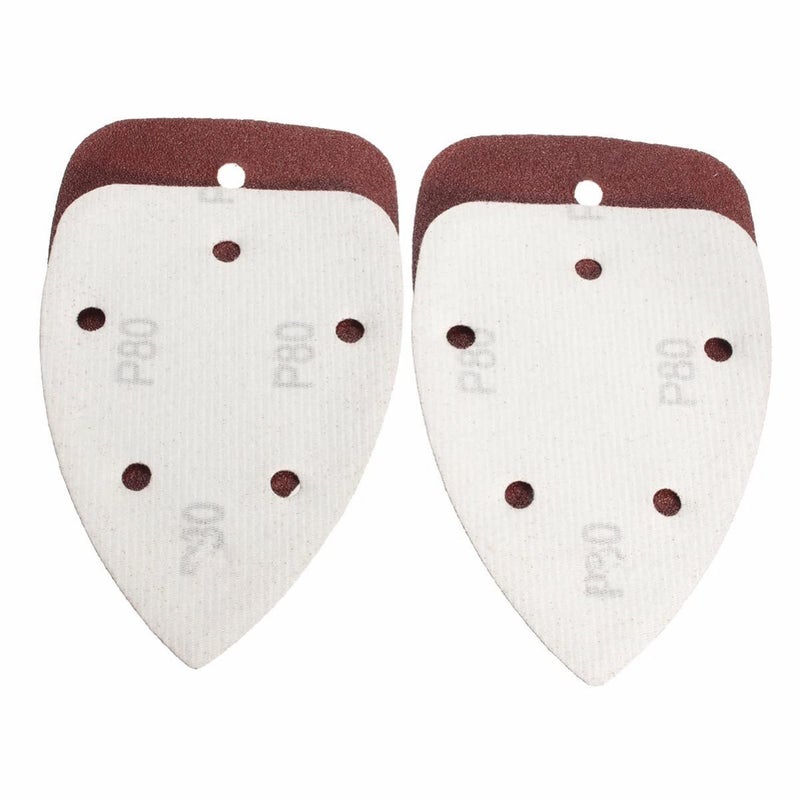 klarako Triangular Sandpaper 50PCS Triangle Sanding Discs Sandpaper 5 Hole 40/60/ 80/100/ 120/180/ 240/320/ 400/800 Grits Triangular Sanding Discs - Image 4