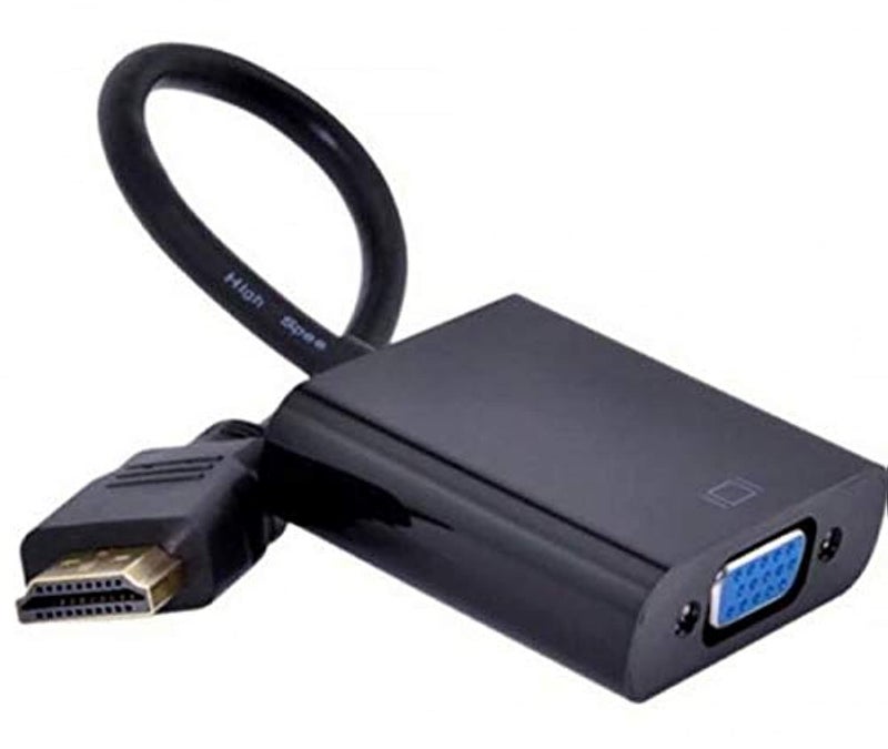 Generic Hdmi input to vga output adapter 1080p for laptop pc monitor - black