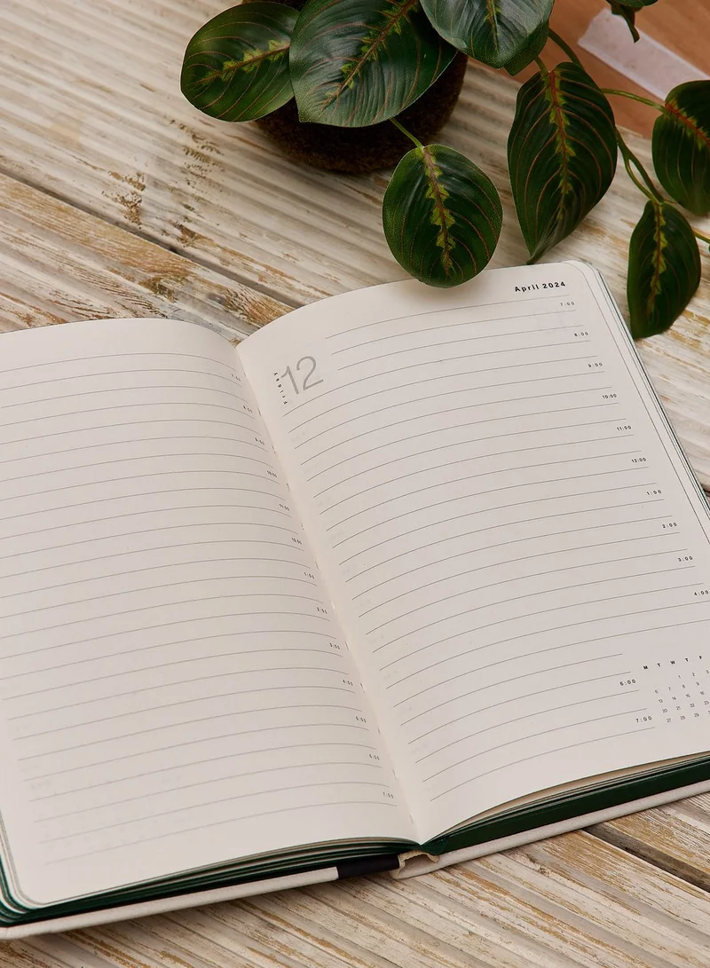 Typo White Daily Planner 2024 Premium