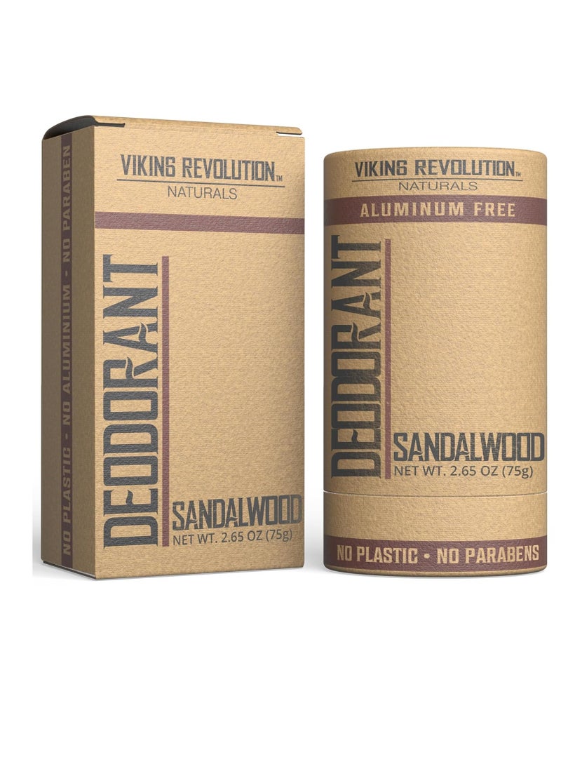 Viking Revolution Sandalwood Deodorant for Men - Deodorant Men Aluminum Free with Shea Butter and Tapioca Starch - Mens Deodorant Stain- Free and Baking Soda-Free - Natural Deodorant for Men (2.65oz) - pzsku/ZA7DB4F052C603DA592FCZ/45/_/1734515888/2a3377b7-9b3d-40a0-8fa8-ee609292e159