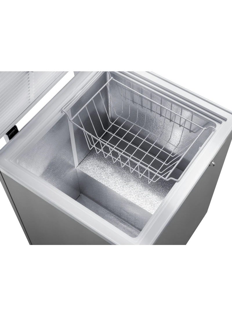 إلكترو ستار ديب فريزر الكتروستار 220 لتر افقي سلفر لمبة داخلي استانلس ديجيتال LC220SLSTD - Image 2