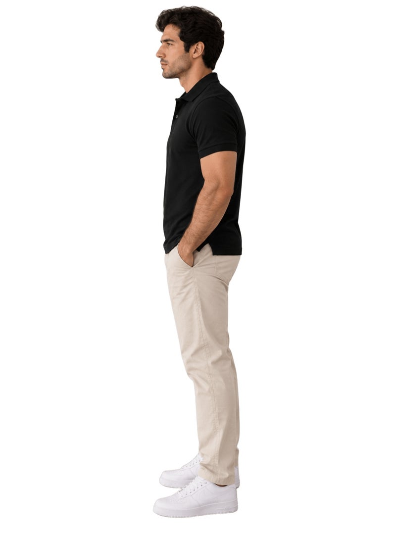 Nileton Men’s Polo T-Shirt – 100% Cotton - Classic Piqué Polo Shirts - Short Sleeve with Two-Button Collar, Regular Fit - Casual Top, Soft Cotton - Comfortable Fit for Everyday Style - Image 4