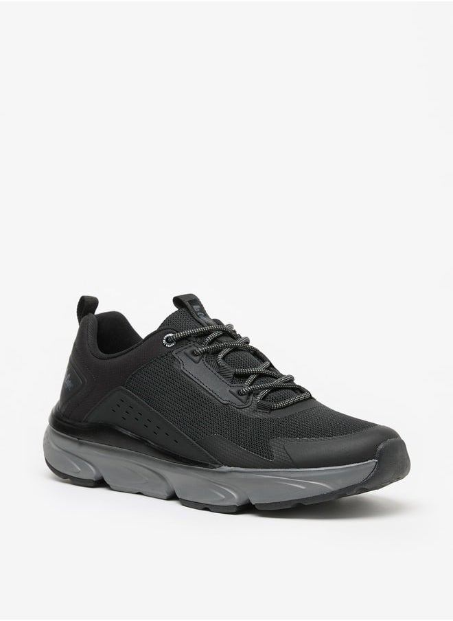 Lee Cooper Men's Textured Low Ankle Lace-Up Sneakers  - Image 1