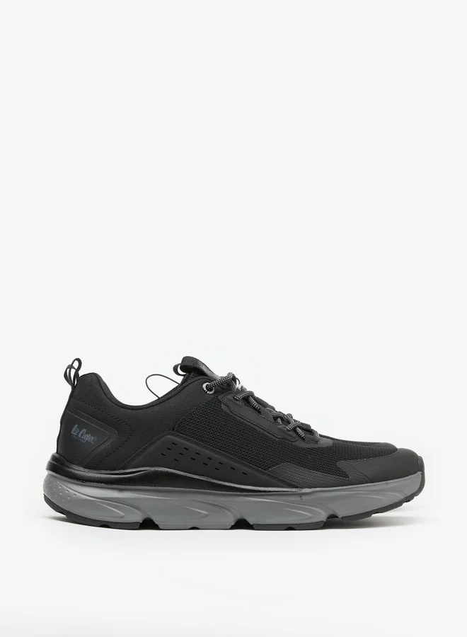 Lee Cooper Men's Textured Low Ankle Lace-Up Sneakers