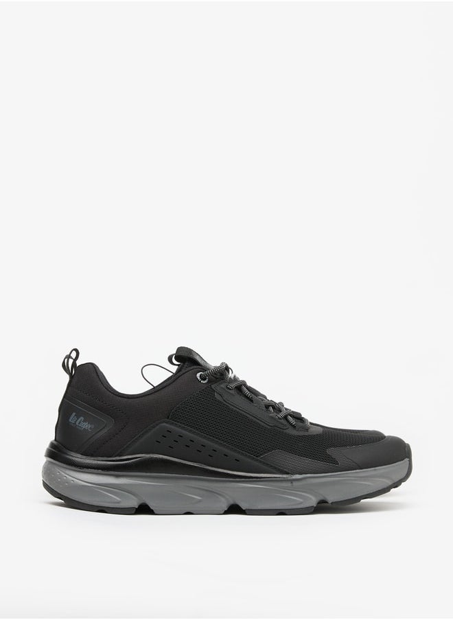 Lee Cooper Men's Textured Low Ankle Lace-Up Sneakers  - Image 3