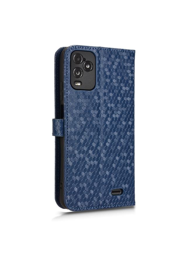 Zaboon Case For BLU View 5 Pro Honeycomb Dot Texture Leather Phone Case  - Image 3