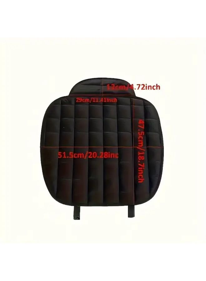Memory Foam Car Seat Cushion Beige Anti Slip Base Storage Bag Fit All Vehicles - Image 3
