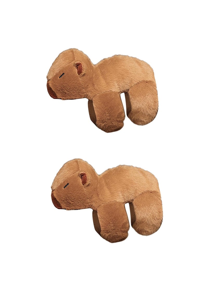 general Slap Bracelets For Kids Adults Huggers Slap Bracelet Stuffed Animals Cute Plush Capybara Slap Bracelet Wristband Favors  - Image 1