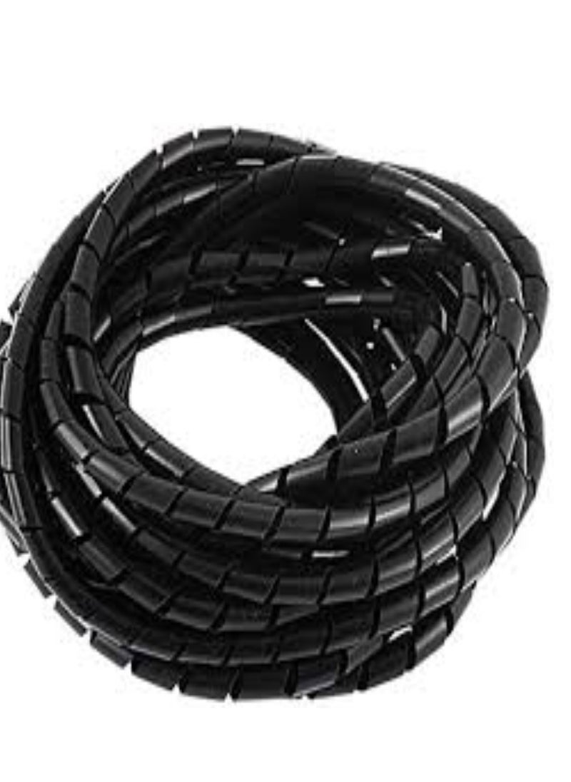 KNP KNP Spiral Cable Wrap 6 MM is a versatile protective covering designed to organize and safeguard cables and wires. With a diameter of 6 millimeters it is ideal for managing smaller cables and ensuring they remain tangle-free and protected from damage.  - Image 1