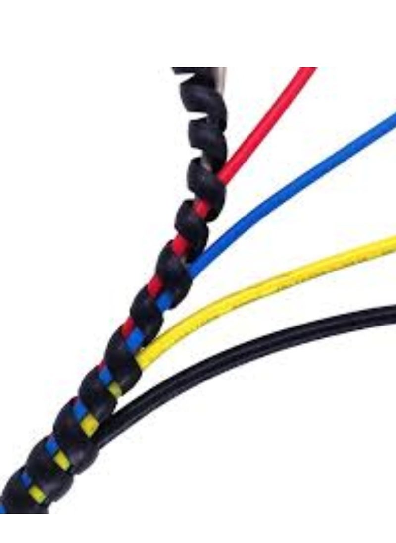 KNP KNP Spiral Cable Wrap 6 MM is a versatile protective covering designed to organize and safeguard cables and wires. With a diameter of 6 millimeters it is ideal for managing smaller cables and ensuring they remain tangle-free and protected from damage.  - Image 3