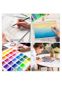 KALOUR KALOUR 72 Count Colored Pencils for Adult Coloring Books, Soft Core,Ideal for Drawing Blending Shading,Color Pencils Set Gift for Adults Kids Beginners  - Image 5