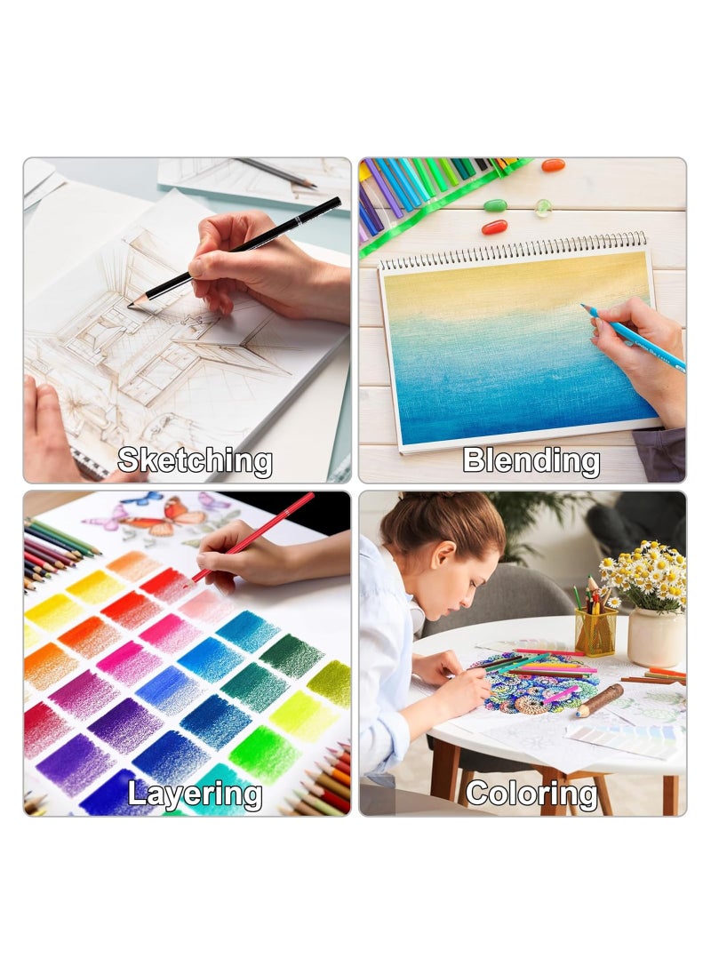 KALOUR - KALOUR 72 Count Colored Pencils for Adult Coloring Books, Soft Core,Ideal for Drawing Blending Shading,Color Pencils Set Gift for Adults Kids Beginners - Image 1