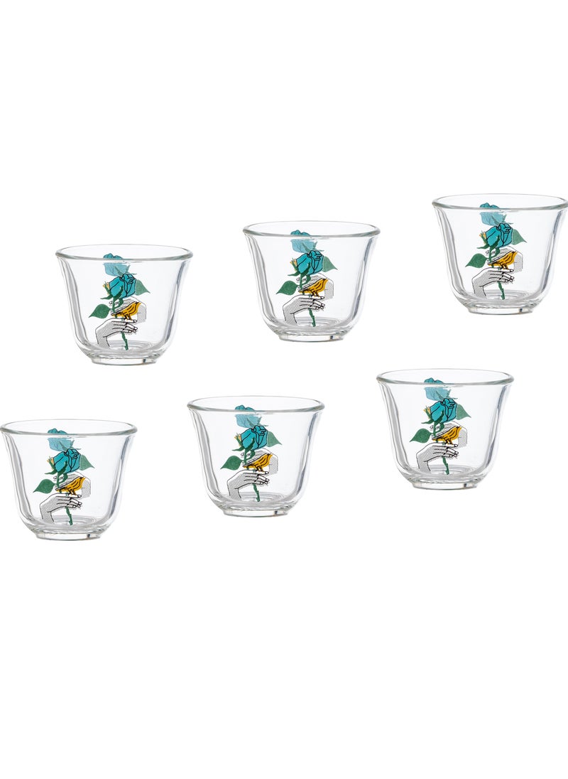 A Set of 6 Cups Saudi Glass Coffee Cups With Modern Graphics Consisting - pzsku/ZA7DB9016BB899A04D271Z/45/_/1707567776/6b5c965a-315b-4ec0-a28b-c2e71d8ec1d0