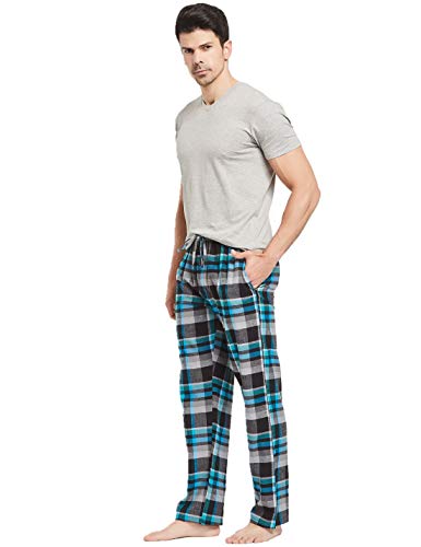 CYZ Men's 100% Cotton Super Soft Flannel Plaid Pajama Pants-F1509-L - Image 5